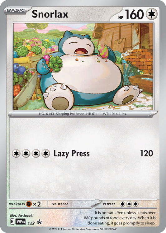 Pokemon Singles - Scarlet & Violet Black Star Promos - Snorlax SVP122