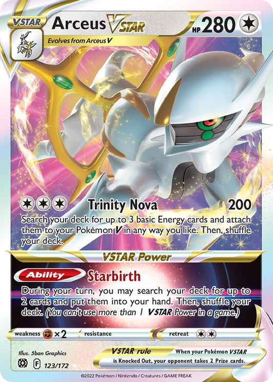 Pokemon Singles - Brilliant Stars - Arceus VSTAR 123/172