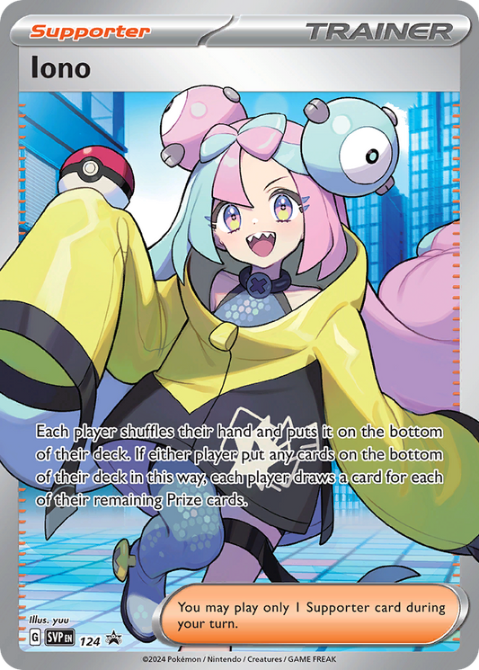 Pokemon Singles - Scarlet & Violet Black Star Promos - Iono SVP124