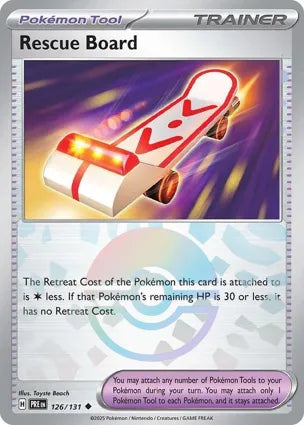 Pokemon Singles - Prismatic Evolutions - Rescue Board 126/131 - Poke ball