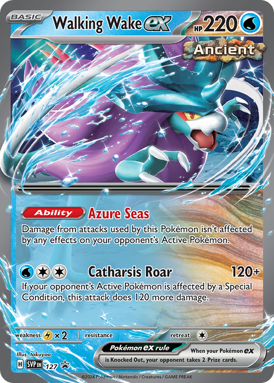 Pokemon Singles - Scarlet & Violet Black Star Promos - Walking Wake ex SVP127