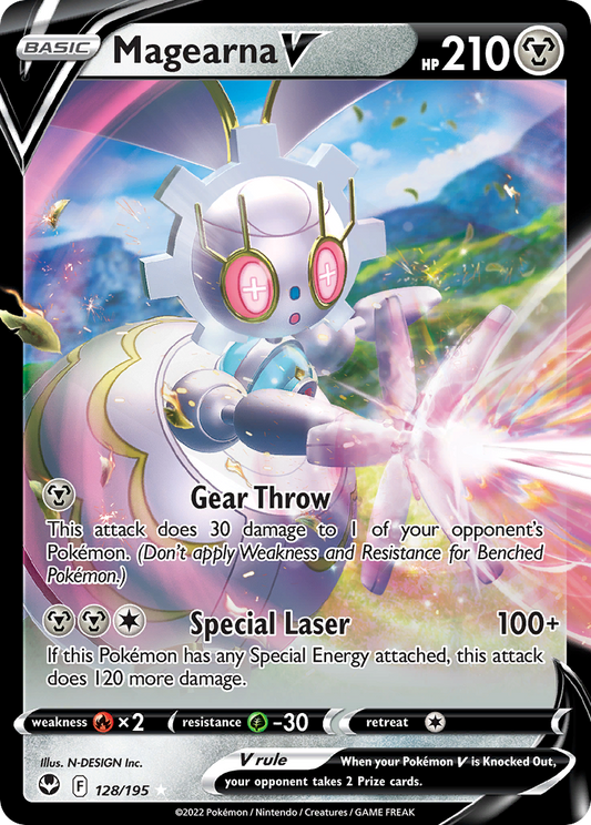 Pokemon Singles - Silver Tempest - Magearna V 128/195