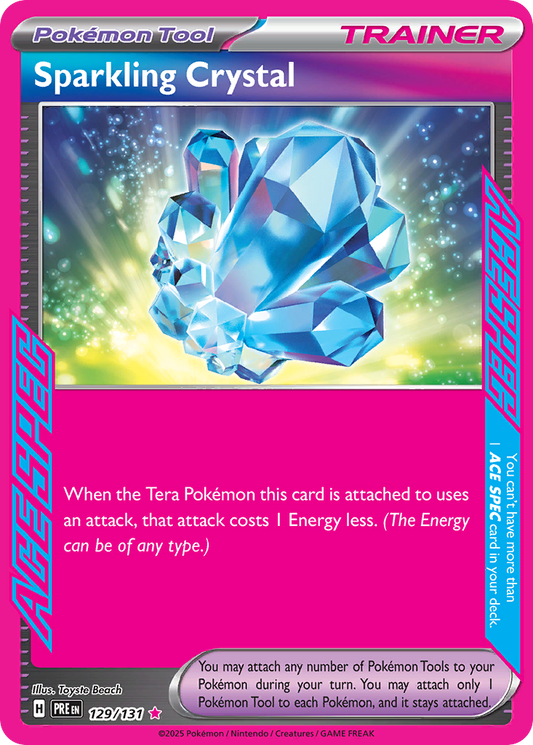 Pokemon Singles - Prismatic Evolutions - Sparkling Crystal 129/131
