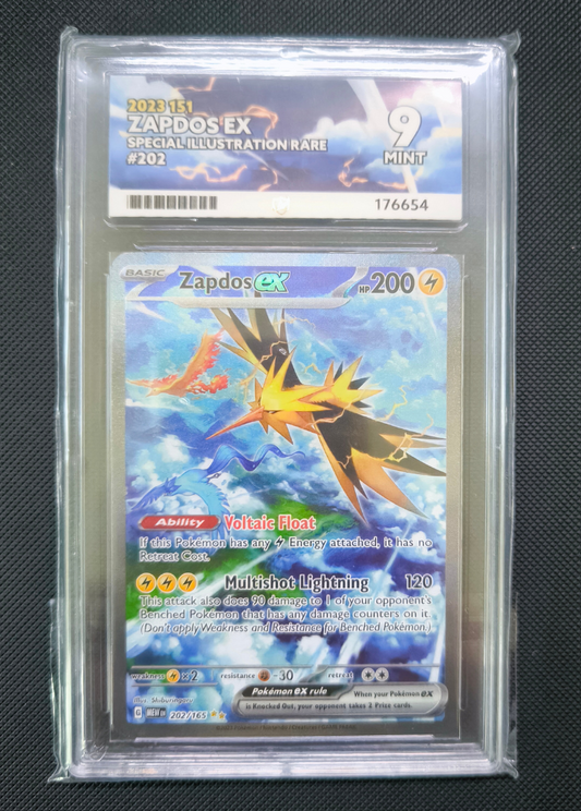 ACE LABEL - Zapdos ex - 202/165 - 151 - ACE 9