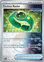 Pokemon Singles - Prismatic Evolutions - Techno Radar 130/131 - Poke ball
