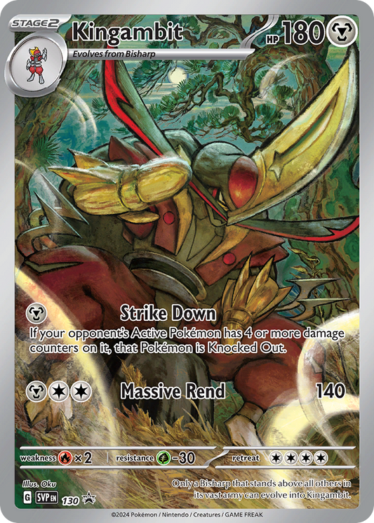 Pokemon Singles - Scarlet & Violet Black Star Promos - Kingambit SVP130