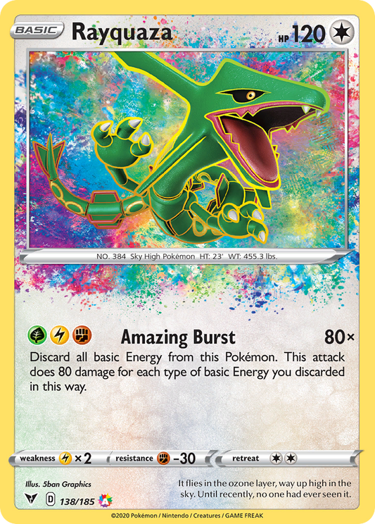 Pokemon Singles - Vivid Voltage - Rayquaza 138/185