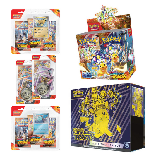 PRE-ORDER: Pokemon - Scarlet & Violet 8 - Surging Sparks - Mega Bundle