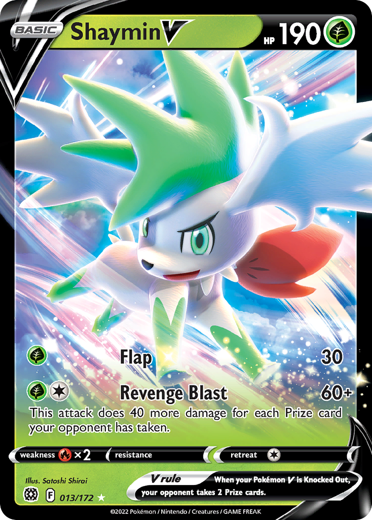 Pokemon Singles - Brilliant Stars - Shaymin V 13/172