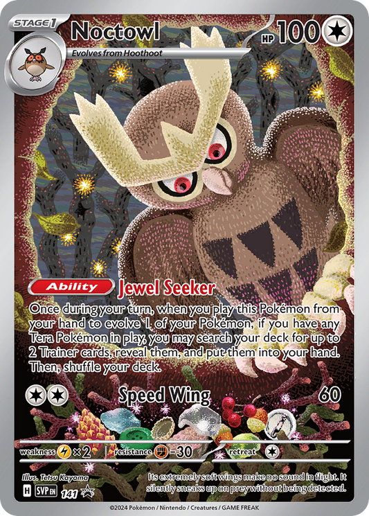 Pokemon Singles - Scarlet & Violet Black Star Promos - Noctowl SVP141