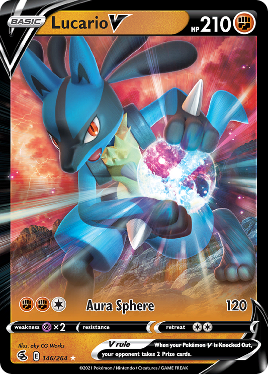 Pokemon Singles - Fusion Strike - Lucario V 146/264