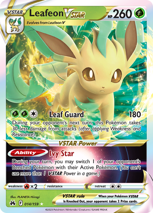 Pokemon Singles - Crown Zenith - Leafeon VSTAR 14/159