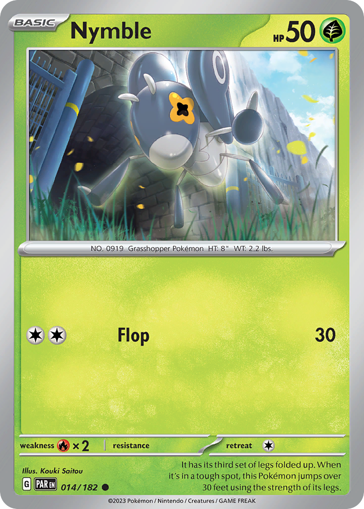 Pokemon Singles - Paradox Rift - Nymble 14/182 (Reverse Holo)