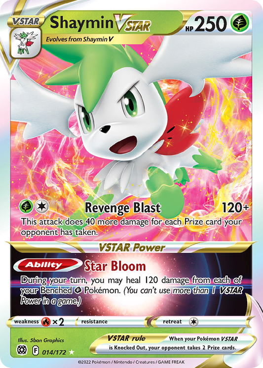 Pokemon Singles - Brilliant Stars - Shaymin VSTAR 14/172