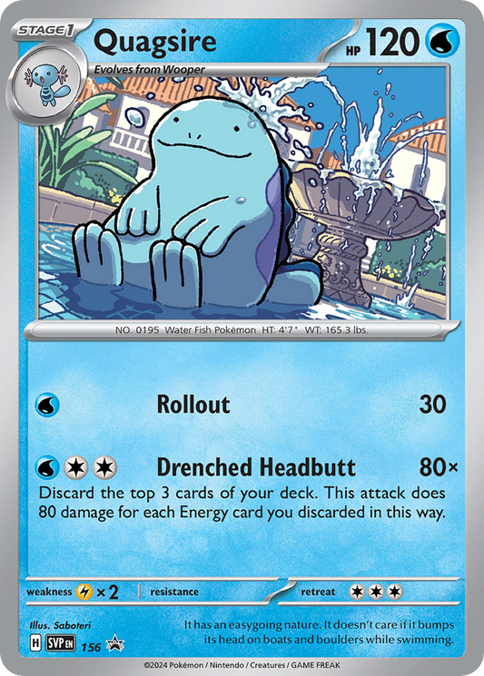 Pokemon Singles - Scarlet & Violet Black Star Promos - Quagsire SVP156