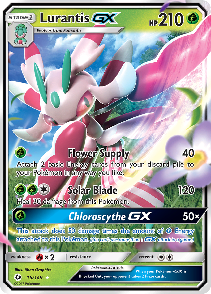 Pokemon Singles - Sun & Moon - Lurantis-GX 15/149