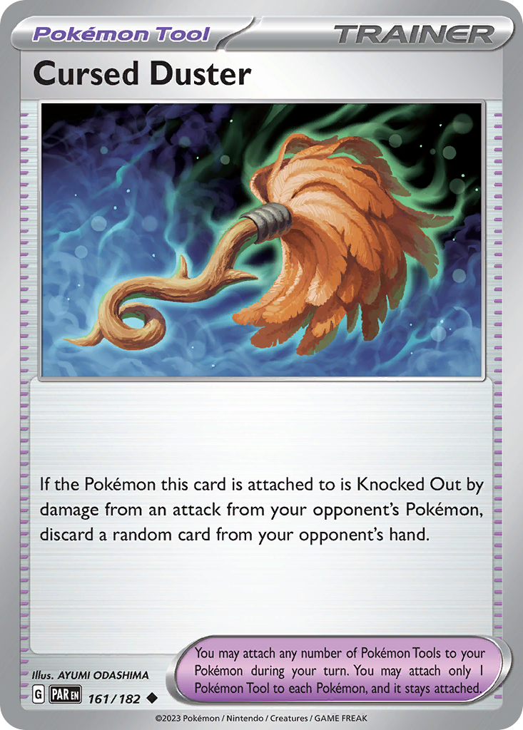 Pokemon Singles - Paradox Rift - Cursed Duster 161/182 (Reverse Holo)