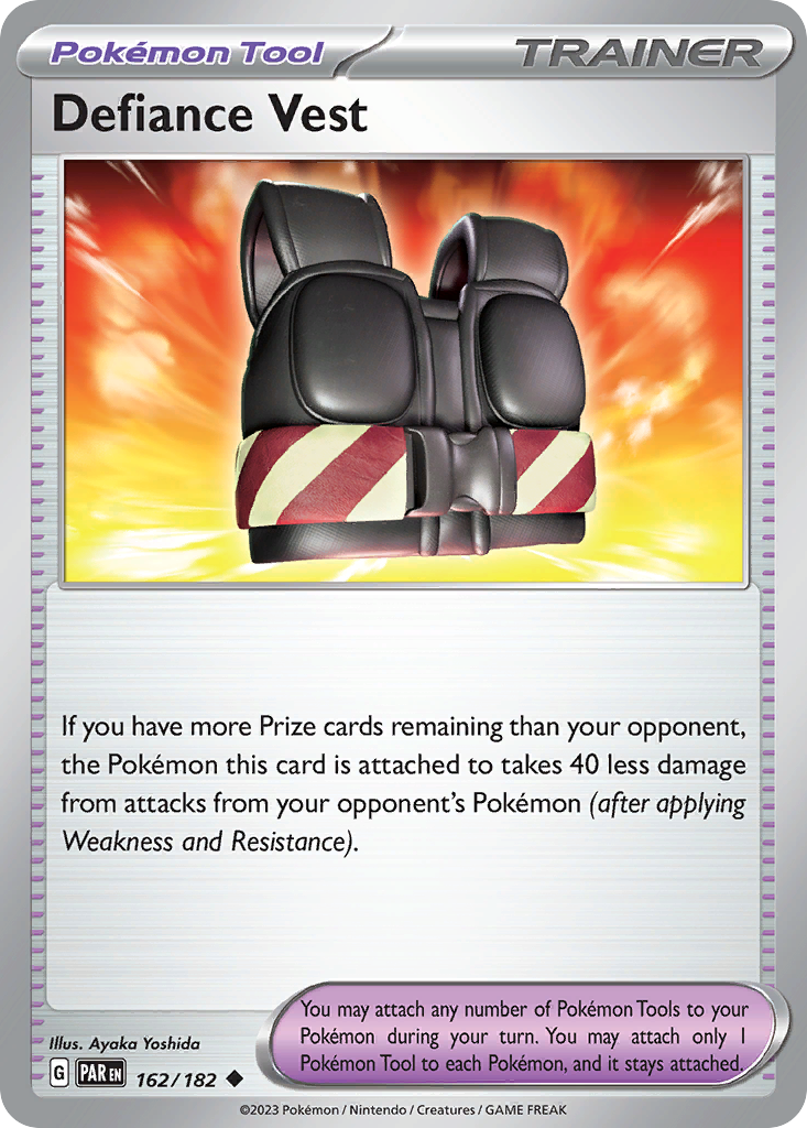 Pokemon Singles - Paradox Rift - Defiance Vest 162/182 (Reverse Holo)