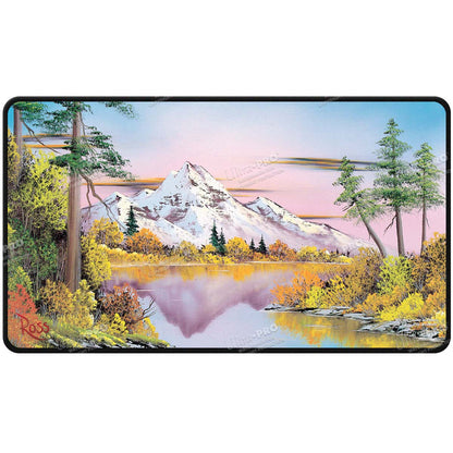 Ultra Pro - Bob Ross Mighty Mountain Lake - Black Stitched Playmat