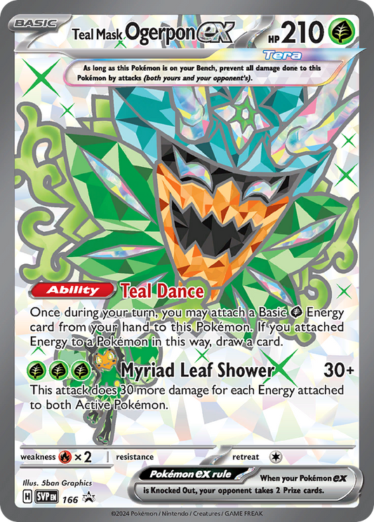Pokemon Singles - Scarlet & Violet Promos - Teal Mask Ogerpon ex SVP166