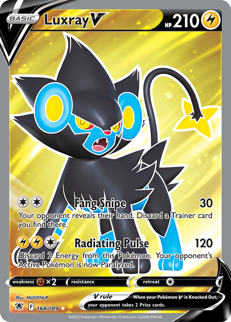 Pokemon Singles - Astral Radiance - Luxray V 168/189