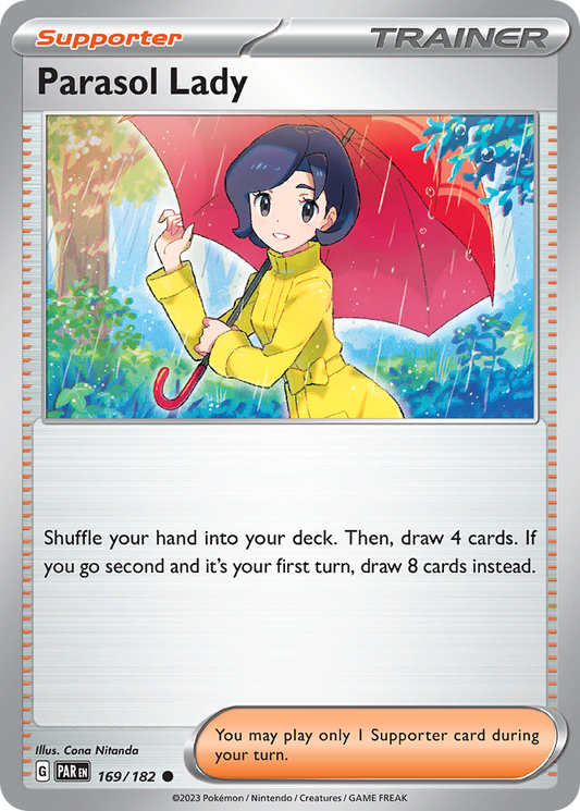 Pokemon Singles - Paradox Rift - Parasol Lady 169/182 (Reverse Holo)