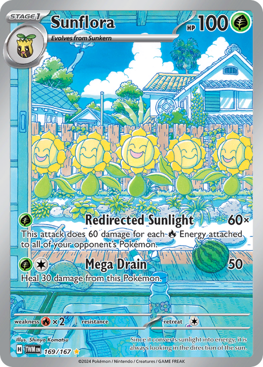 Pokemon Singles - Twilight Masquerade - Sunflora 169/167