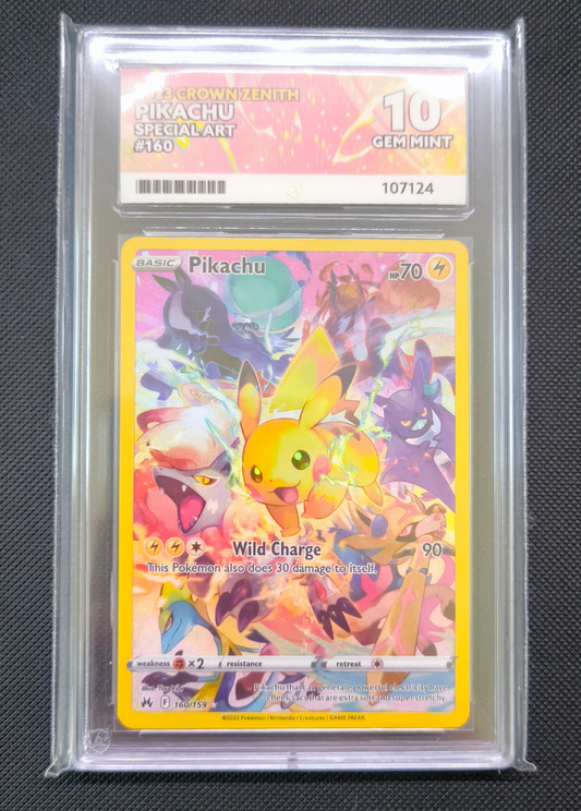 ACE LABEL - Pikachu - Crown Zenith - 160/159 - ACE 10