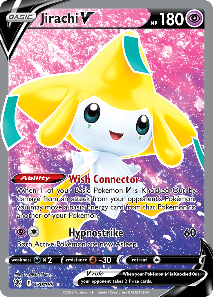 Pokemon Singles - Astral Radiance - Jirachi V 170/189