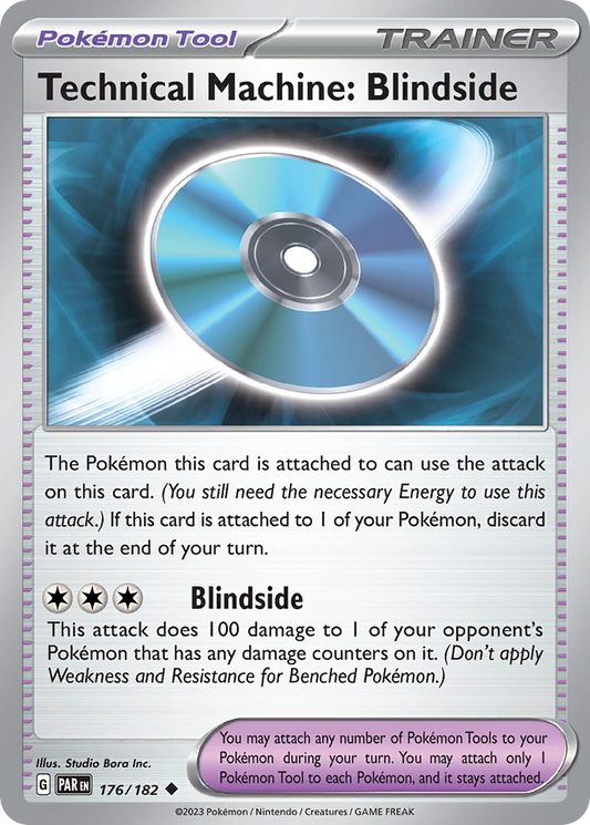 Pokemon Singles - Paradox Rift - Technical Machine: Blindside 176/182 (Reverse Holo)