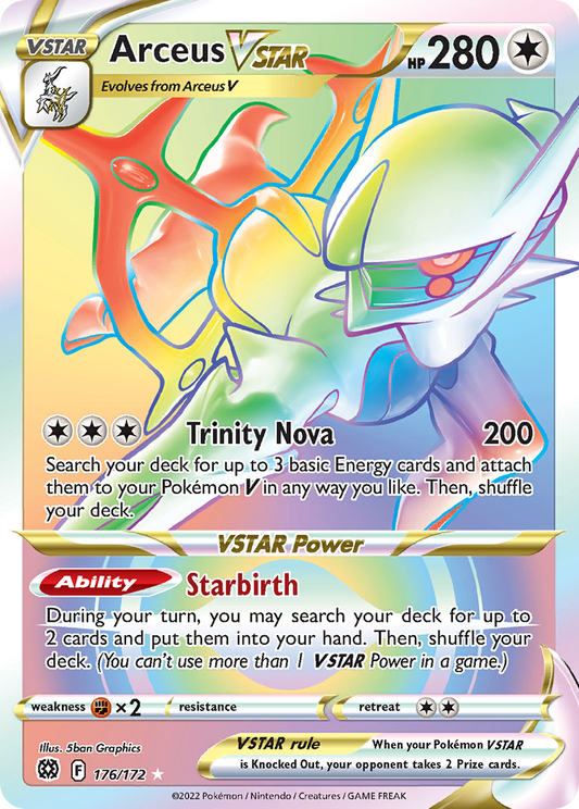 Pokemon Singles - Brilliant Stars - Arceus VSTAR 176/172