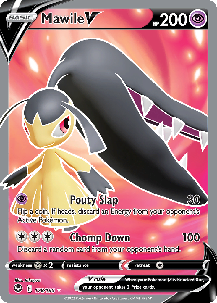 Pokemon Singles - Silver Tempest - Mawile V 178/195