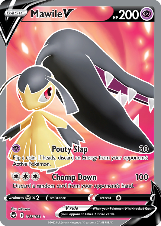 Pokemon Singles - Silver Tempest - Mawile V 178/195