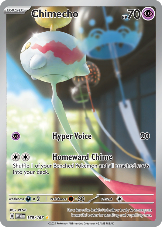 Pokemon Singles - Twilight Masquerade - Chimecho 179/167