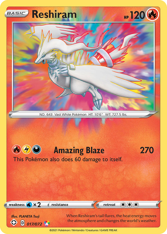 Pokemon Singles - Shining Fates - Reshiram 17/72