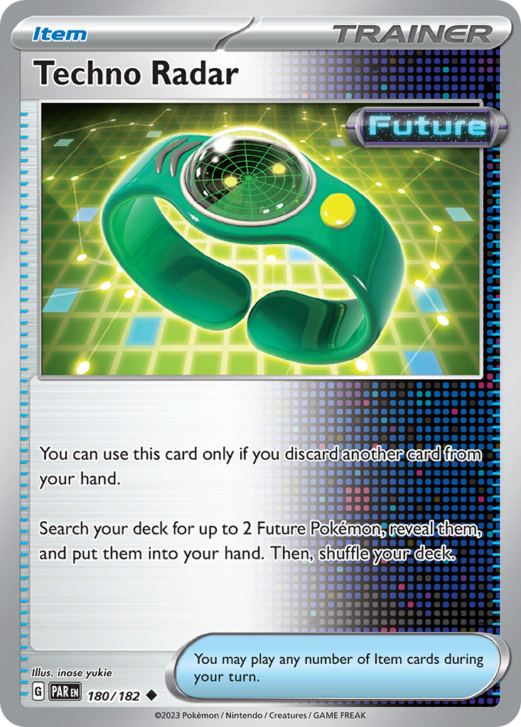 Pokemon Singles - Paradox Rift - Techno Radar 180/182 (Reverse Holo)