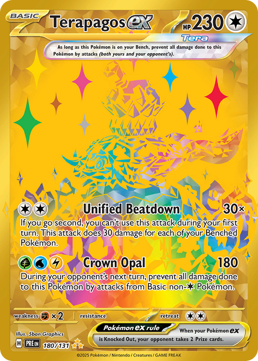 Pokemon Singles - Prismatic Evolutions - Terapagos ex 180/131