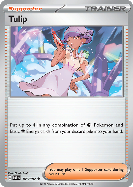 Pokemon Singles - Paradox Rift - Tulip 181/182 (Reverse Holo)