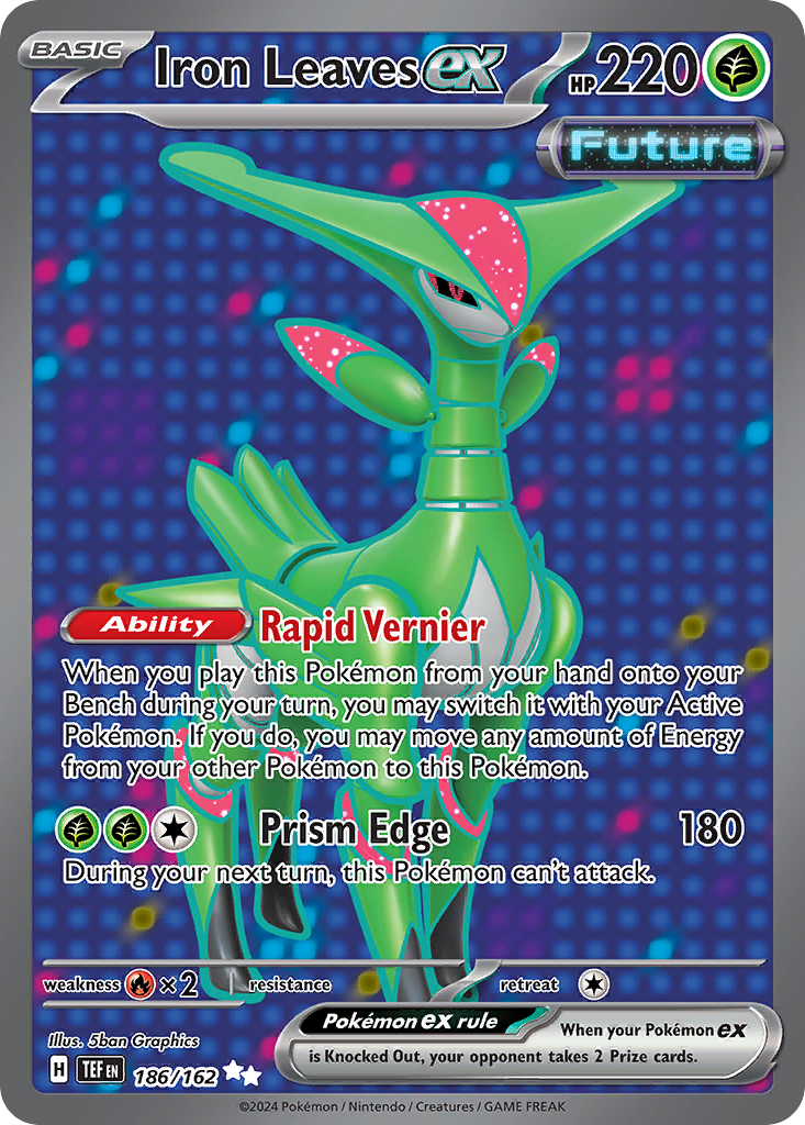 Pokemon Singles - Temporal Forces - Iron Leaves ex 186/162