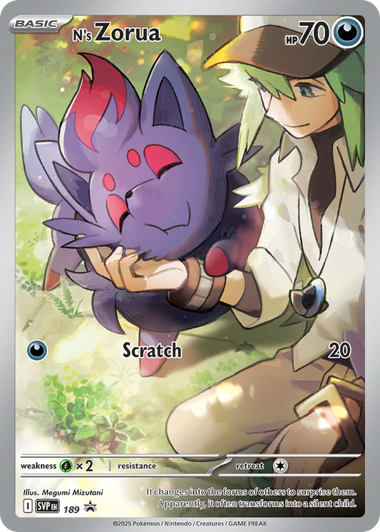 Pokemon Singles - Scarlet & Violet Promos - N's Zorua 189/150
