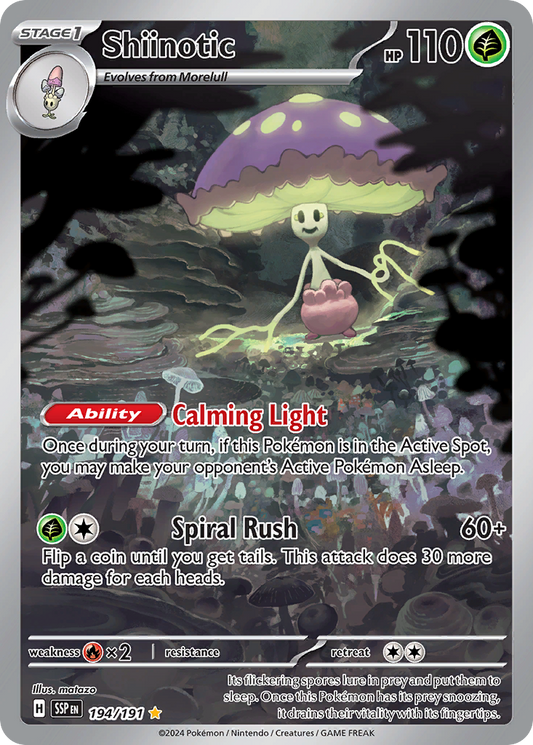 Pokemon Singles - Surging Sparks - Shiinotic 194/191