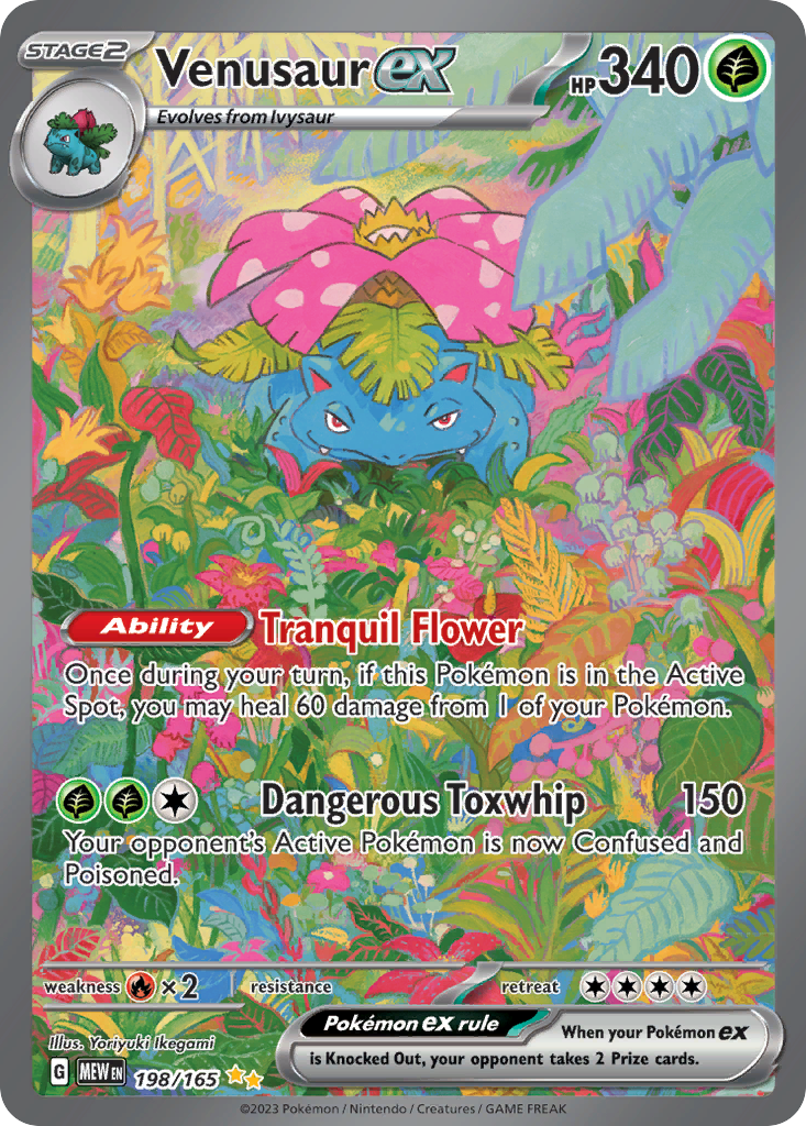 Pokemon Singles - 151 - Venusaur ex 198/165