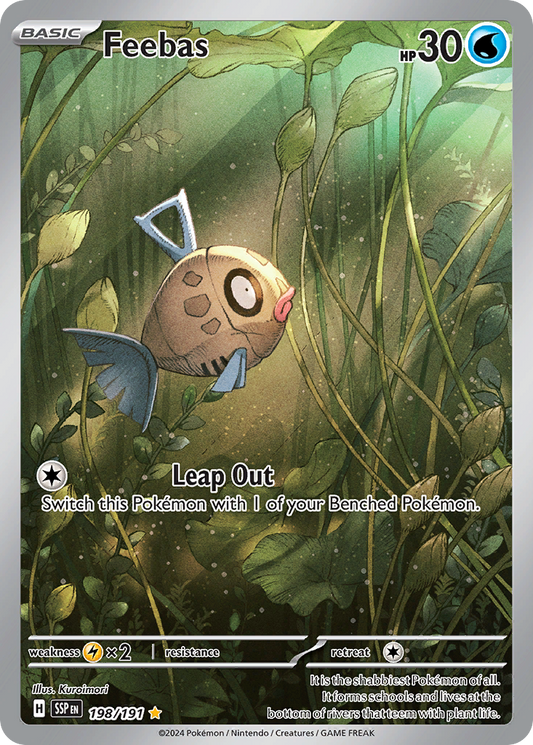Pokemon Singles - Surging Sparks - Feebas 198/191