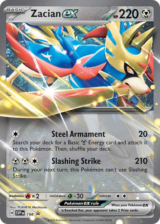 Pokemon Singles - Scarlet & Violet Promos - Zacian ex SVP198
