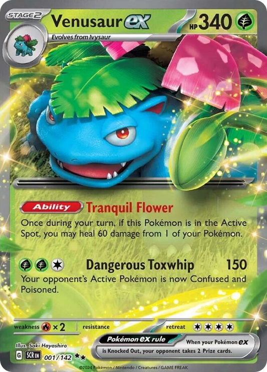 Pokemon Singles - Stellar Crown - Venusaur ex 1/142