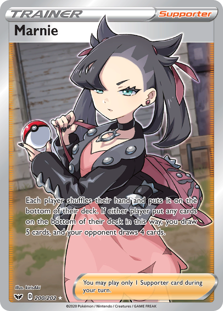 Pokemon Singles - Sword & Shield - Marnie 200/202