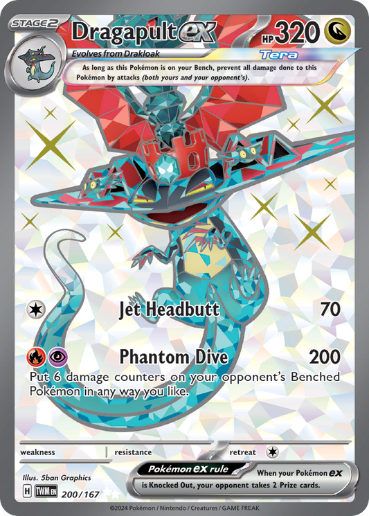 Pokemon Singles - Twilight Masquerade - Dragapult ex 200/167