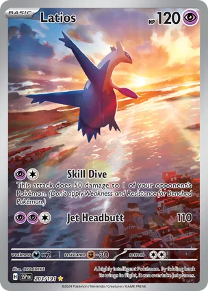 Pokemon Singles - Surging Sparks - Latios ex 203/191