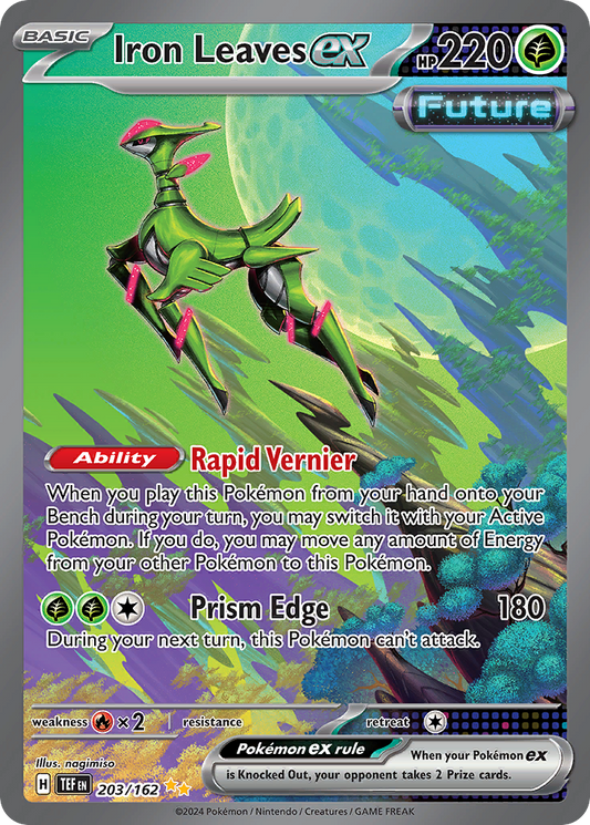 Pokemon Singles - Temporal Forces - Iron Leaves ex 203/162