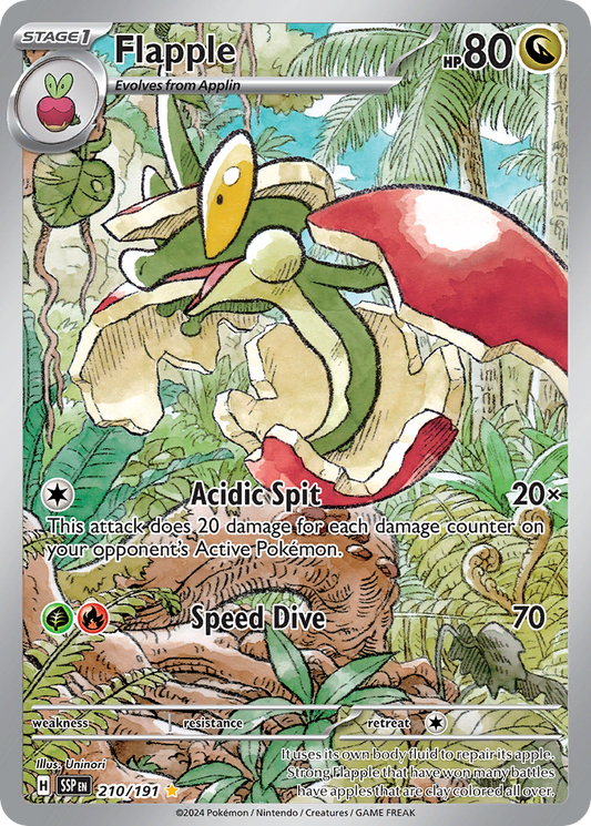 Pokemon Singles - Surging Sparks - Flapple 210/191
